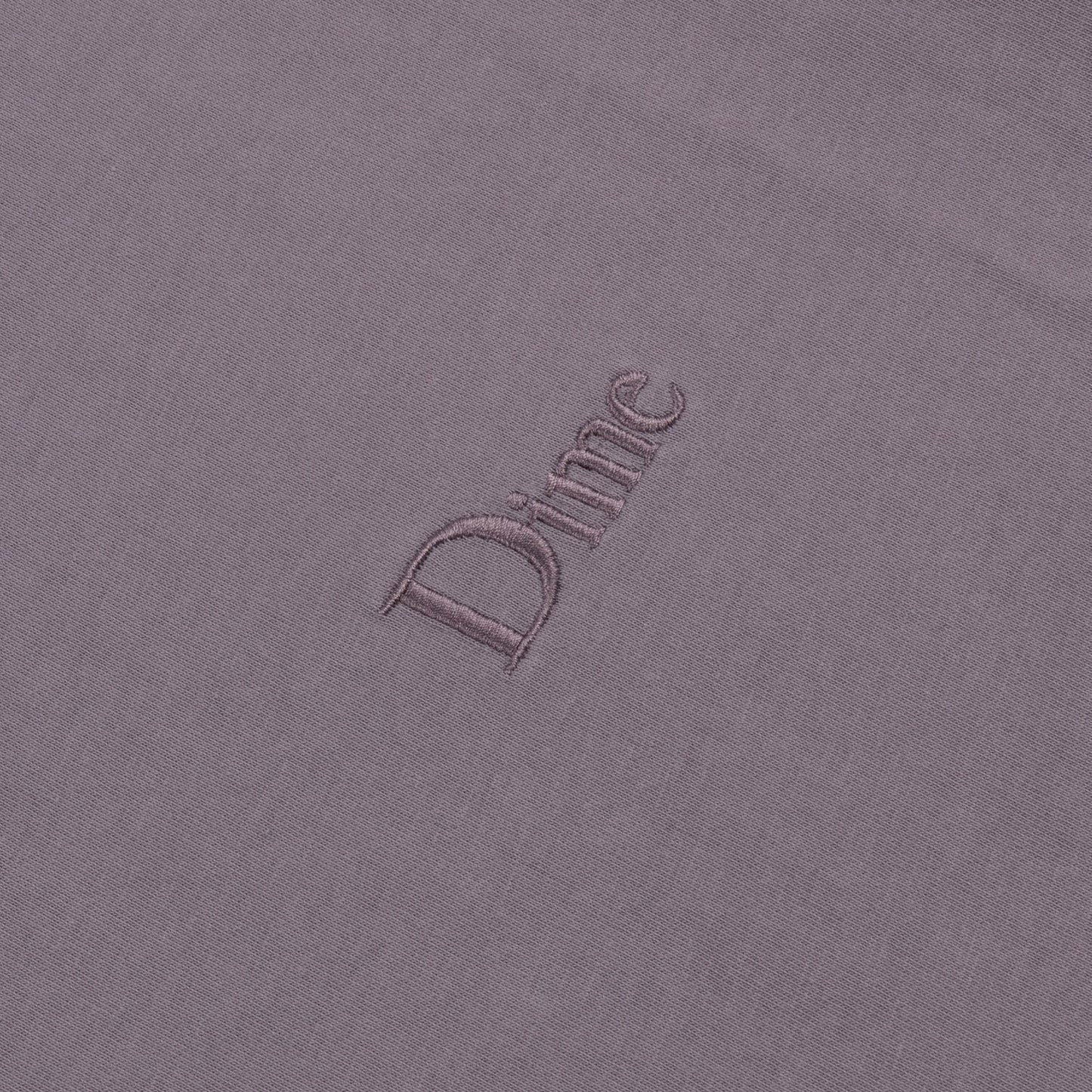 Dime Men Classic Small Logo Hoodie Plum Gray