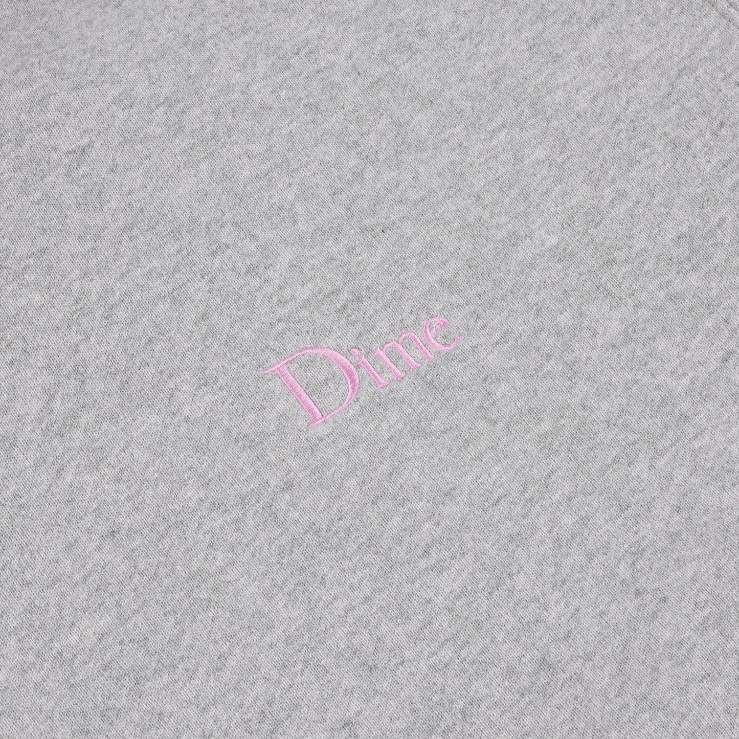 Dime Men Classic Small Logo T-Shirt Heather Gray