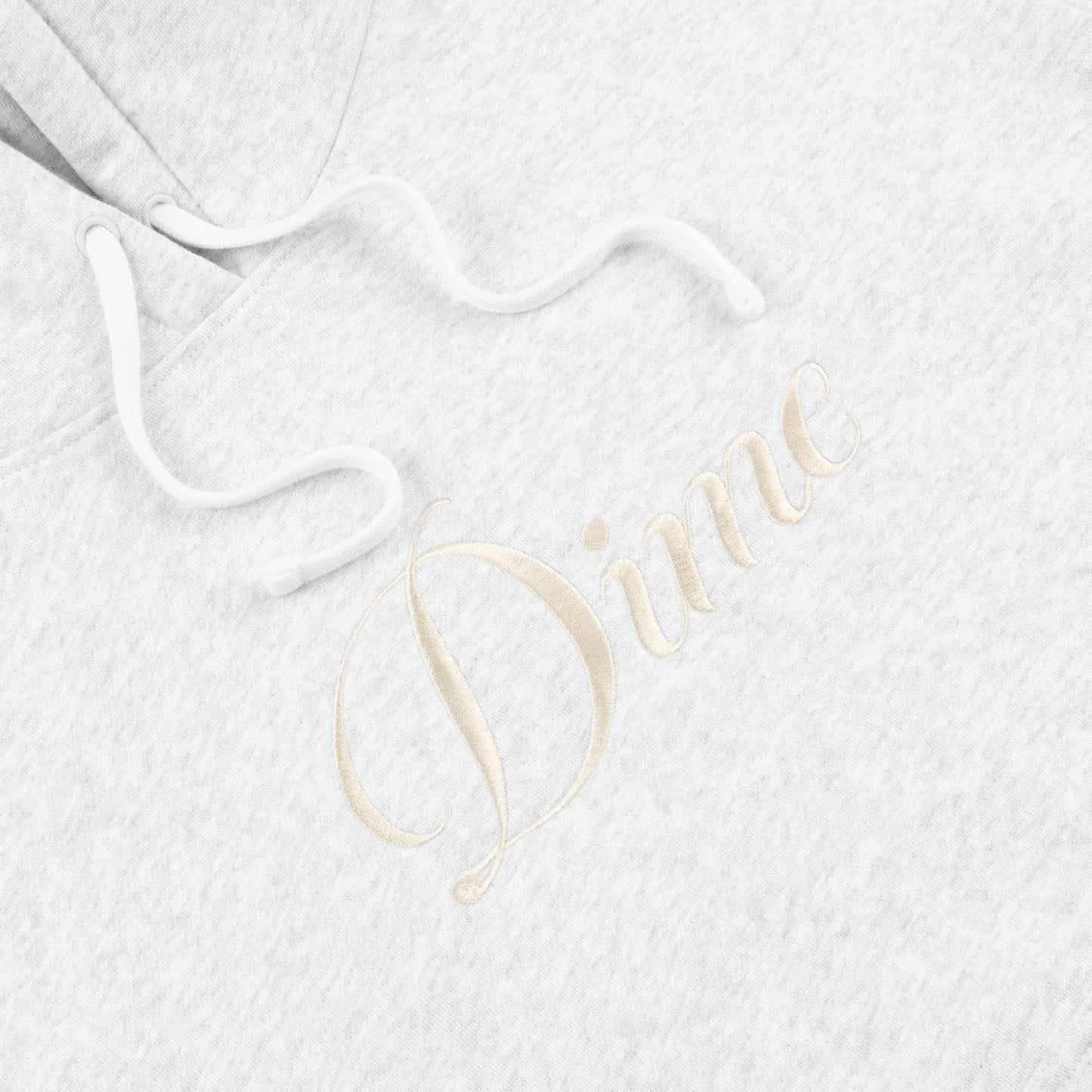 Dime Men Cursive Logo Hoodie Ash