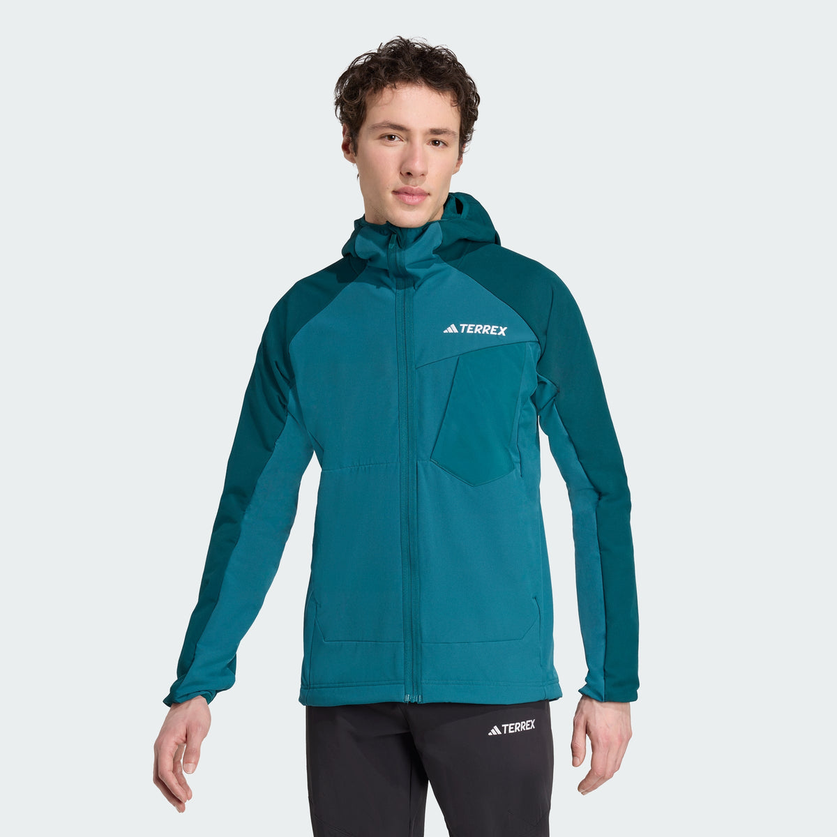 Men's adidas Terrex Xperior Softshell Fleece Hooded Jacket