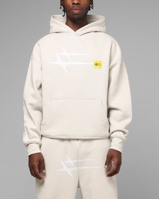 Loiter Hybrid Hoodie Stone