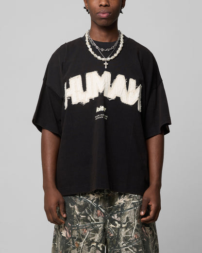Loiter Human Box T-Shirt Vintage Black