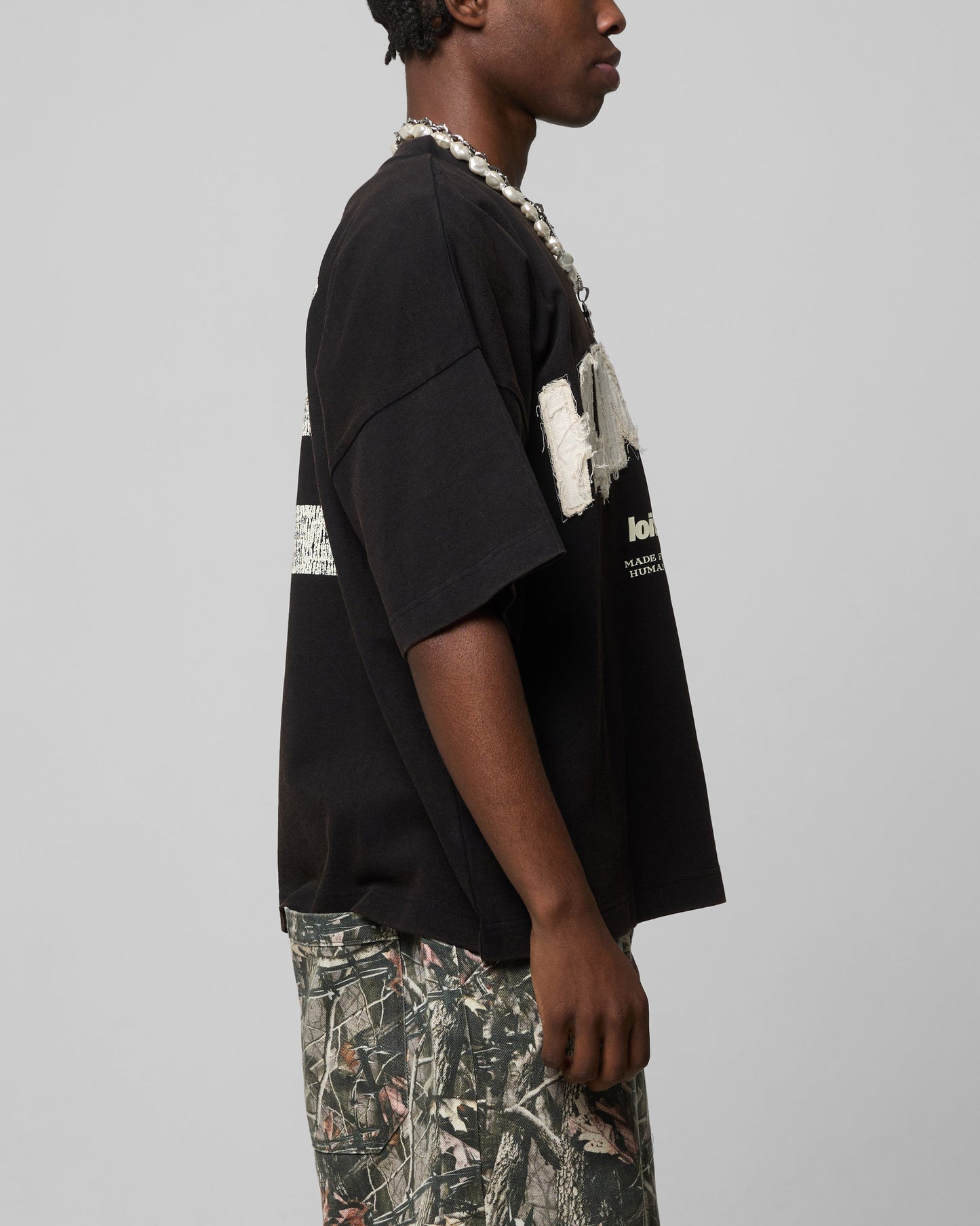 Loiter Human Box T-Shirt Vintage Black