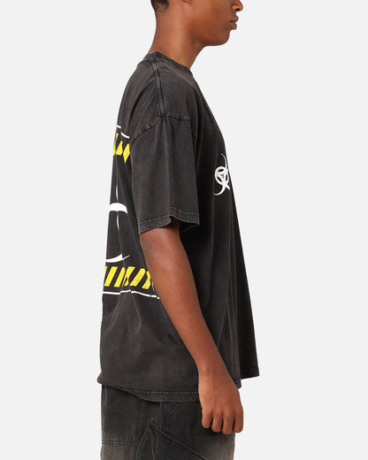 The Anti Order Anti Nuclear T-Shirt Black Acid Wash