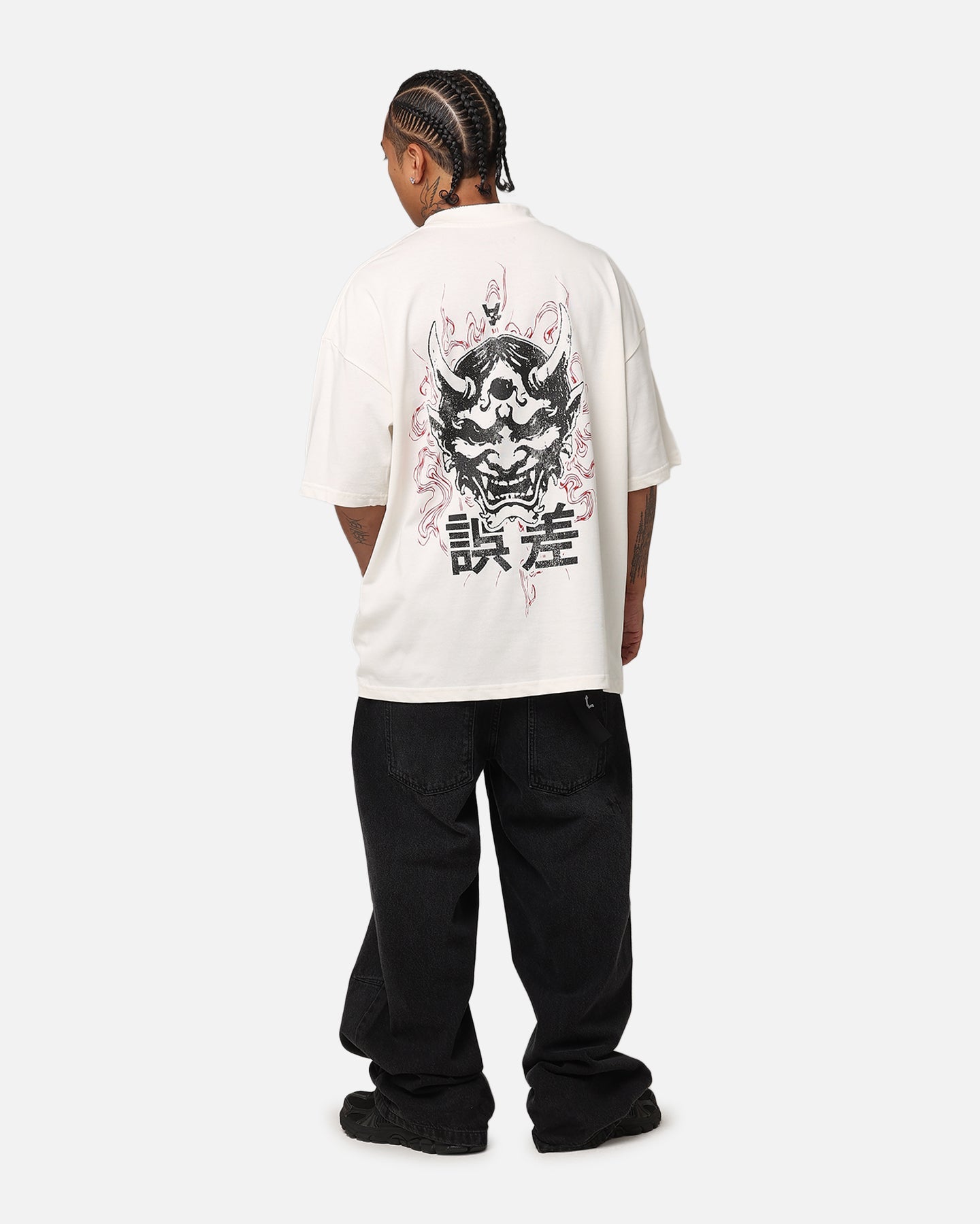 The Anti Order Oni Mockneck T-Shirt Off White