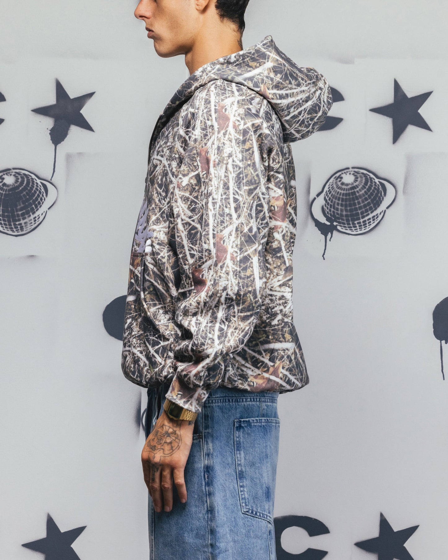 Carre Grit Zip Hoodie Real Tree Camo
