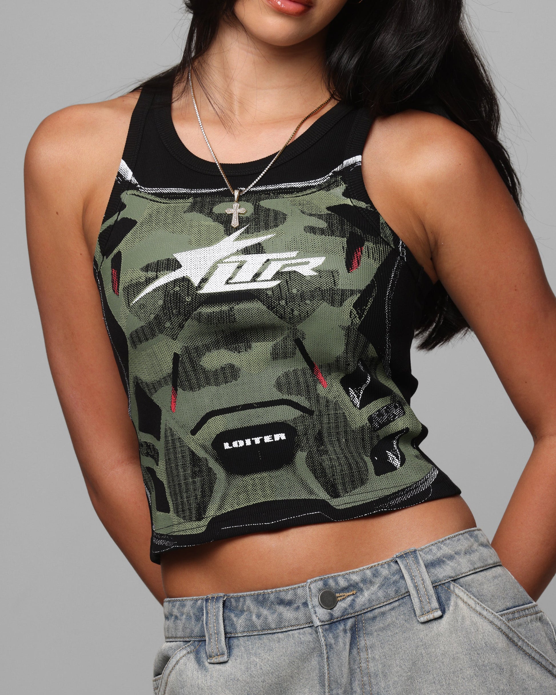 Loiter Women's Motorsport Tank Black
