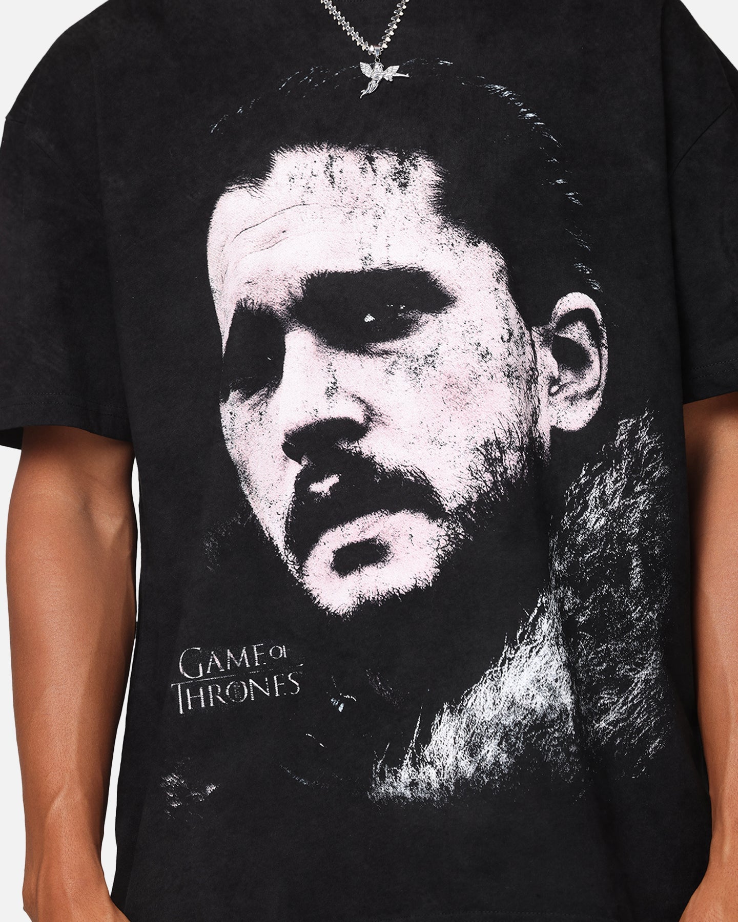 Goat Crew X Game Of Thrones Jon Snow Heavy T-Shirt Black