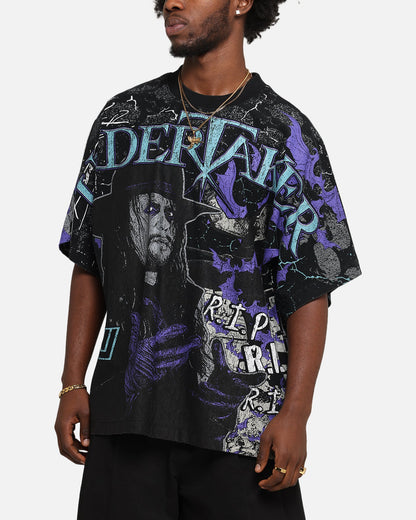 Culture Kings X WWE Undertaker All Over Print T-Shirt Black