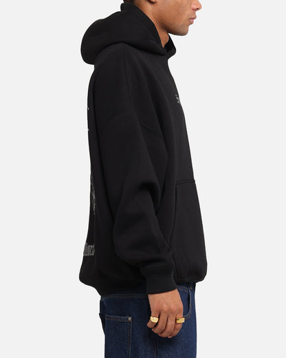 Saint Morta Weiry Hearts Boxy Hoodie Black