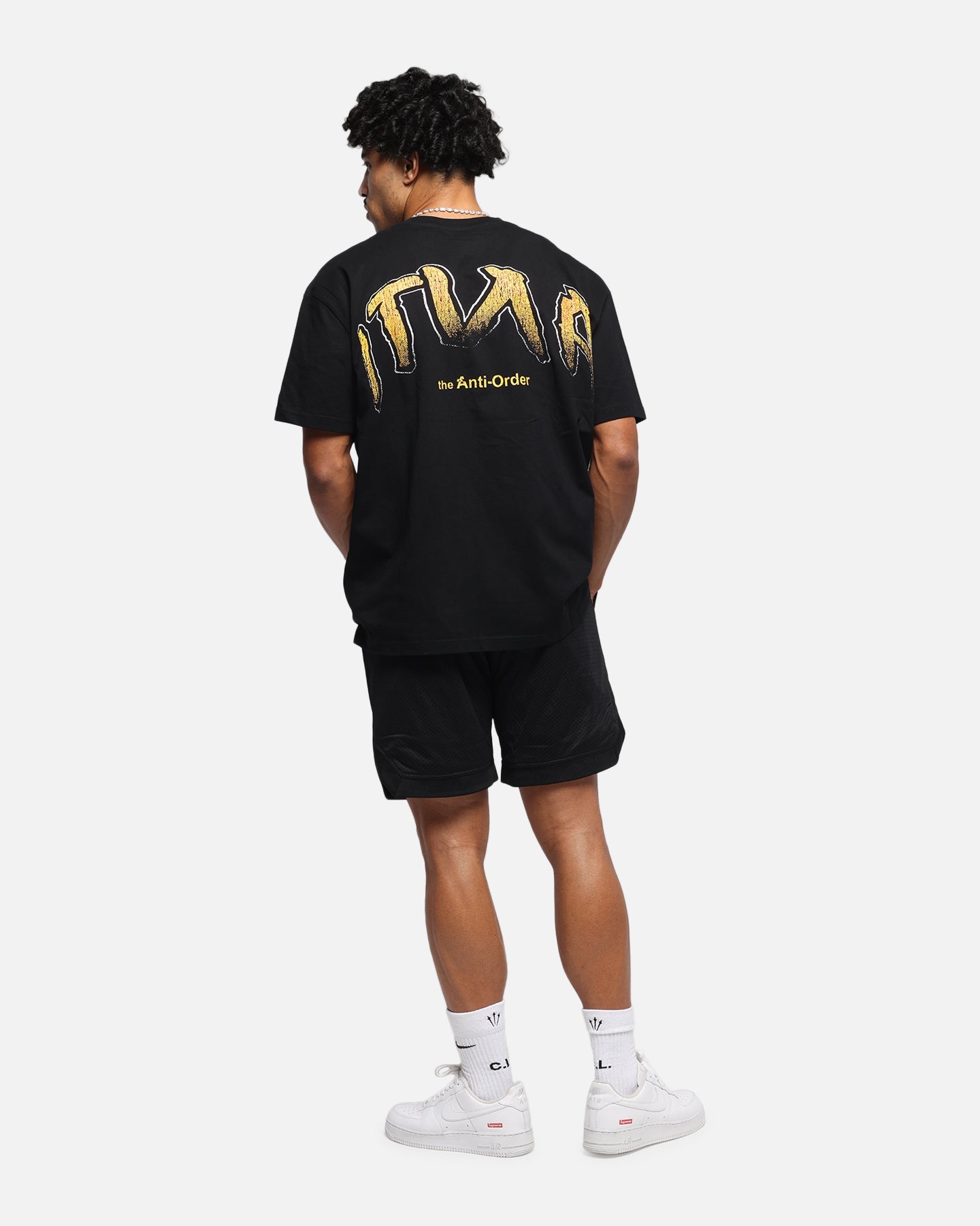The Anti Order Anti Collegate Boxy T-Shirt Black