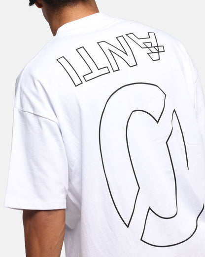 The Anti Order Azero Stencil Mock Neck T-Shirt White