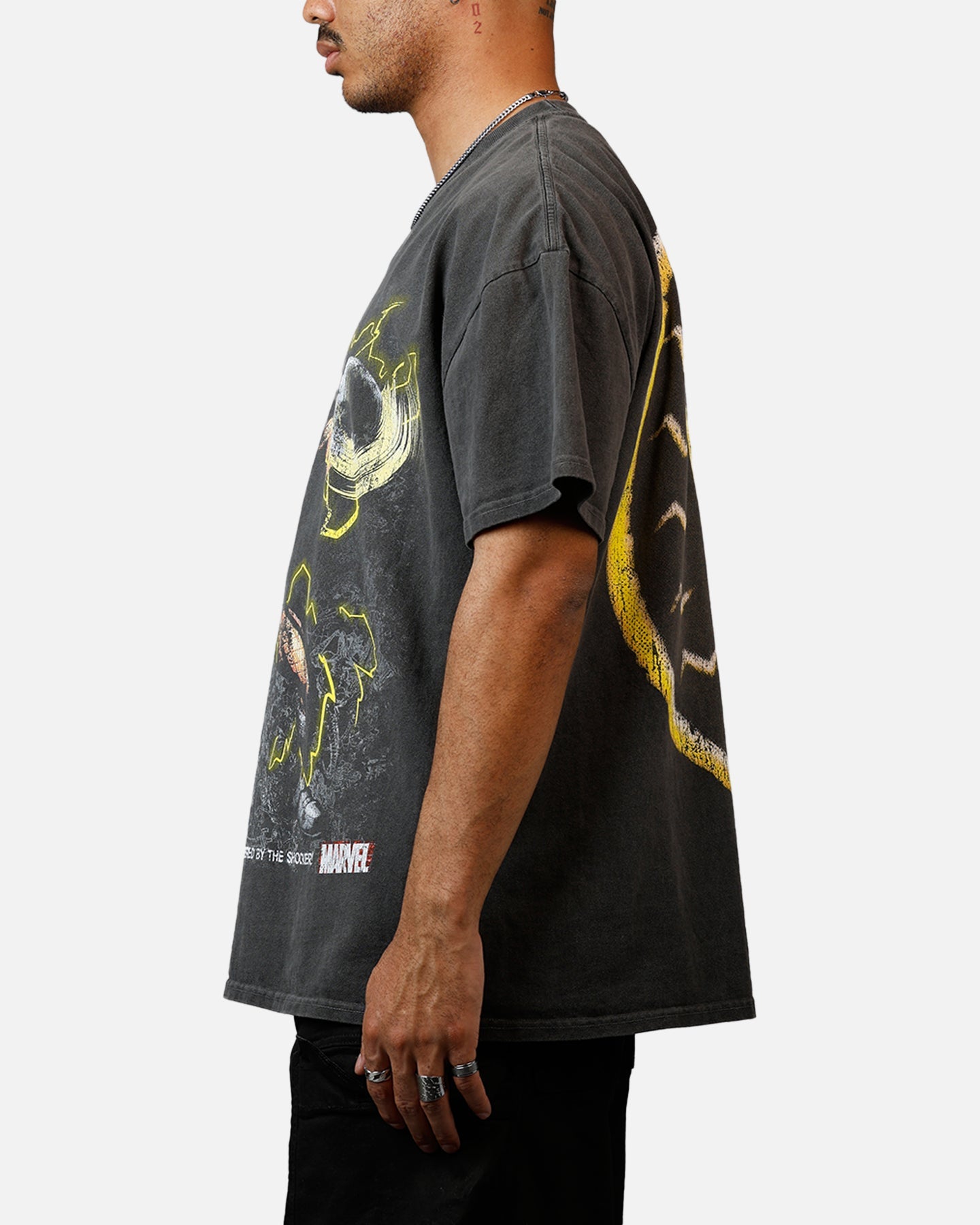Goat Crew Marvel Villians Shocker Heavy T-Shirt Black Wash