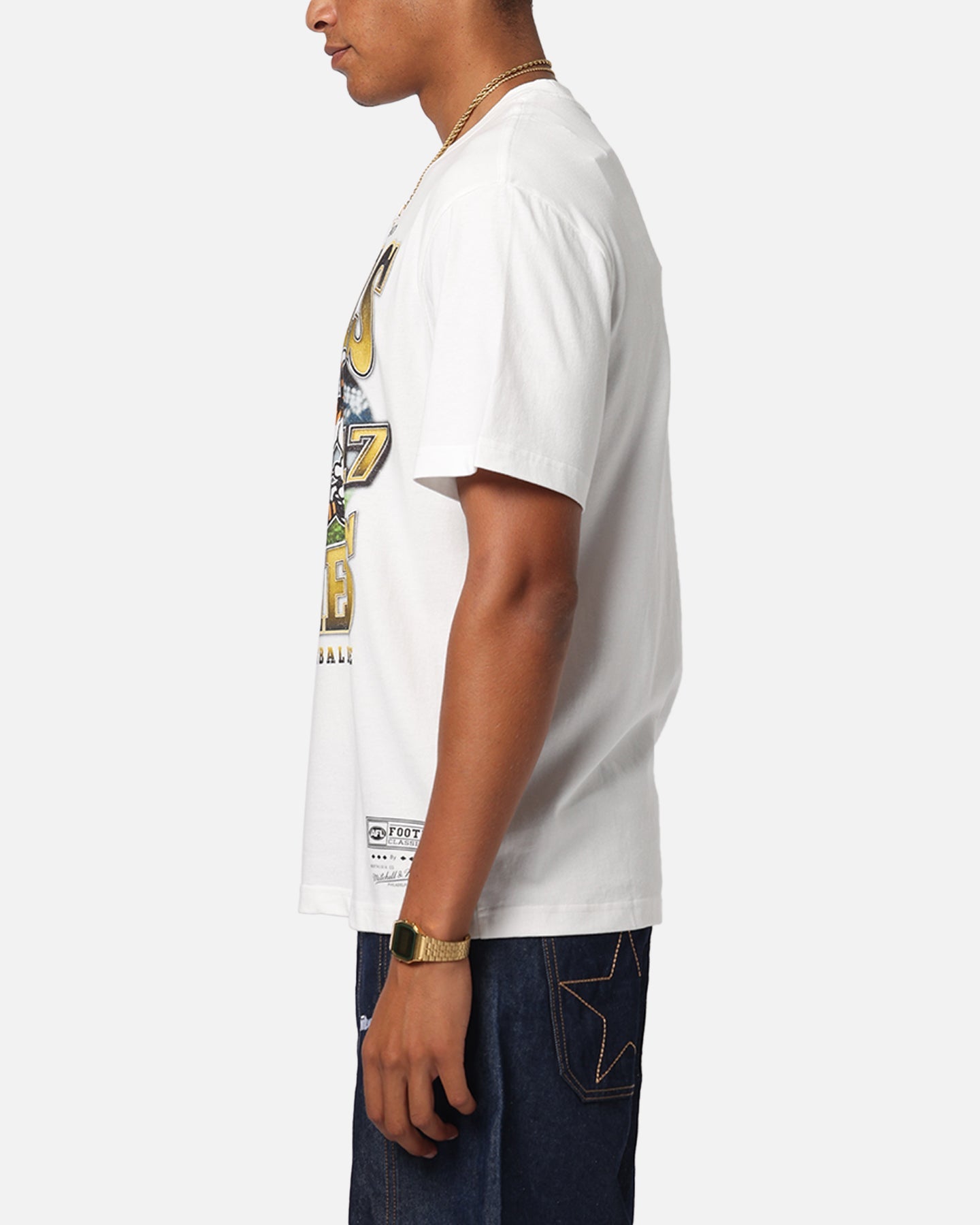 Mitchell & Ness Richmond Tigers Mascot T-Shirt Vintage White