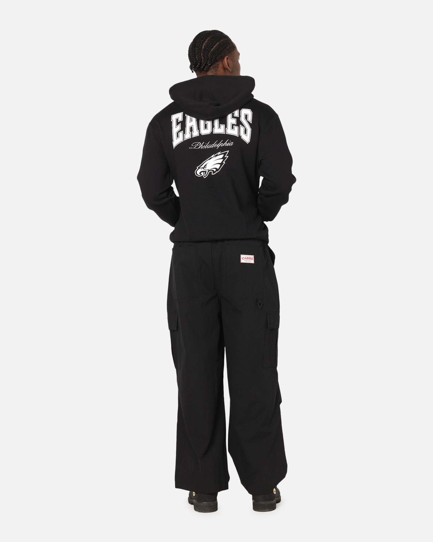 Majestic Athletic Philadelphia Eagles Champs Serial Mono Hoodie Black