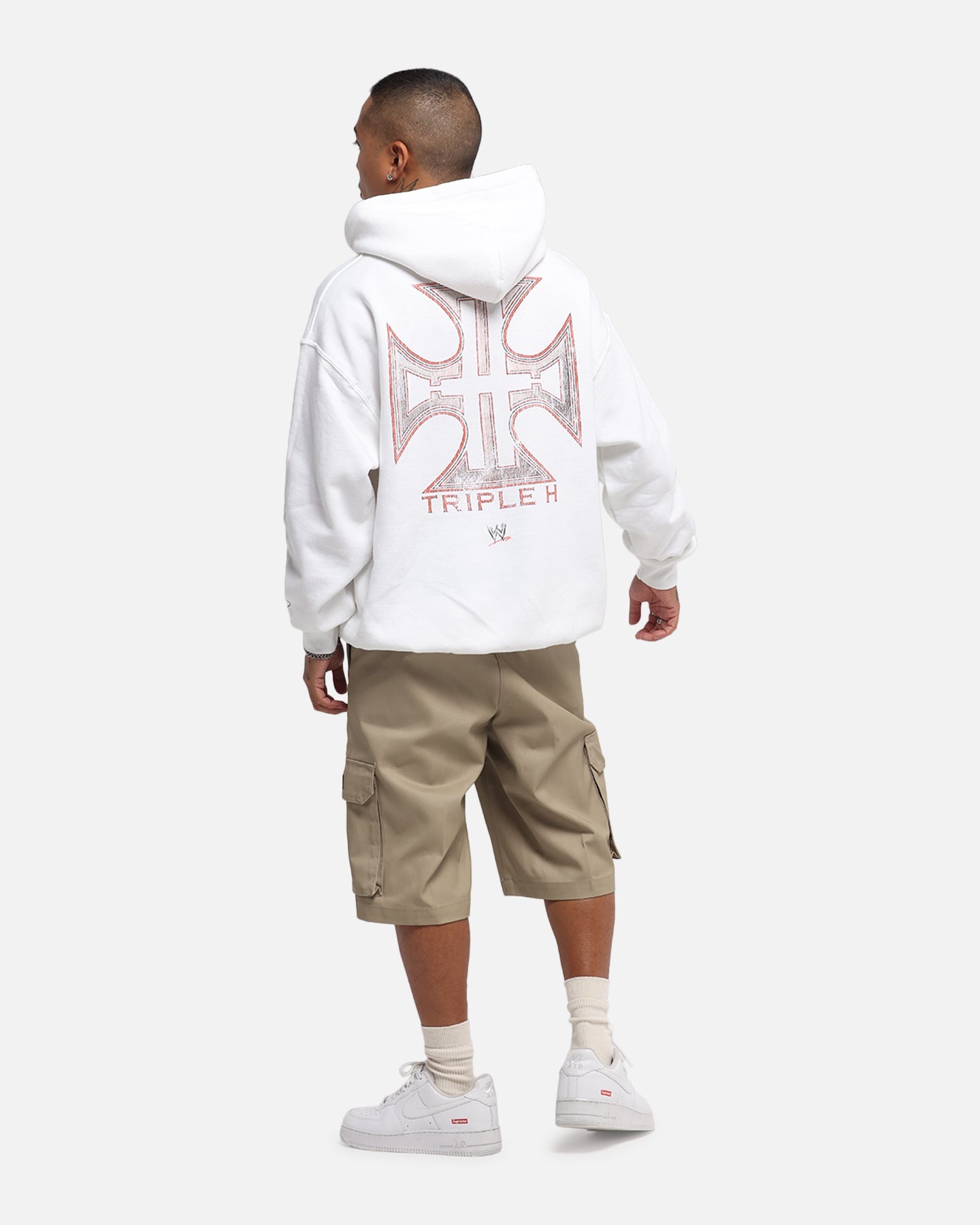 Culture Kings X WWE Triple H Wrestlemania XLI Premium Hoodie White
