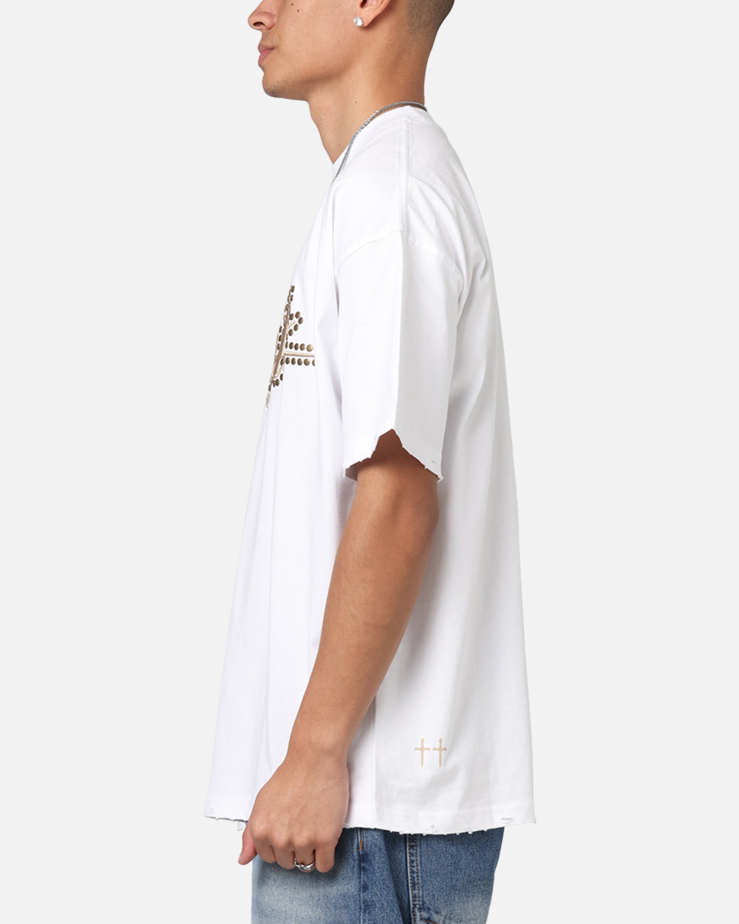 Saint Morta Rodeo Drive Boxy T-Shirt White/Brown