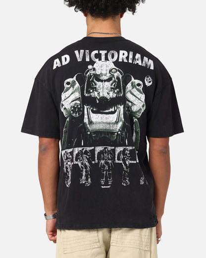73Studio X Fallout '15 Fallout 4 Vintage T-Shirt Black Acidwash
