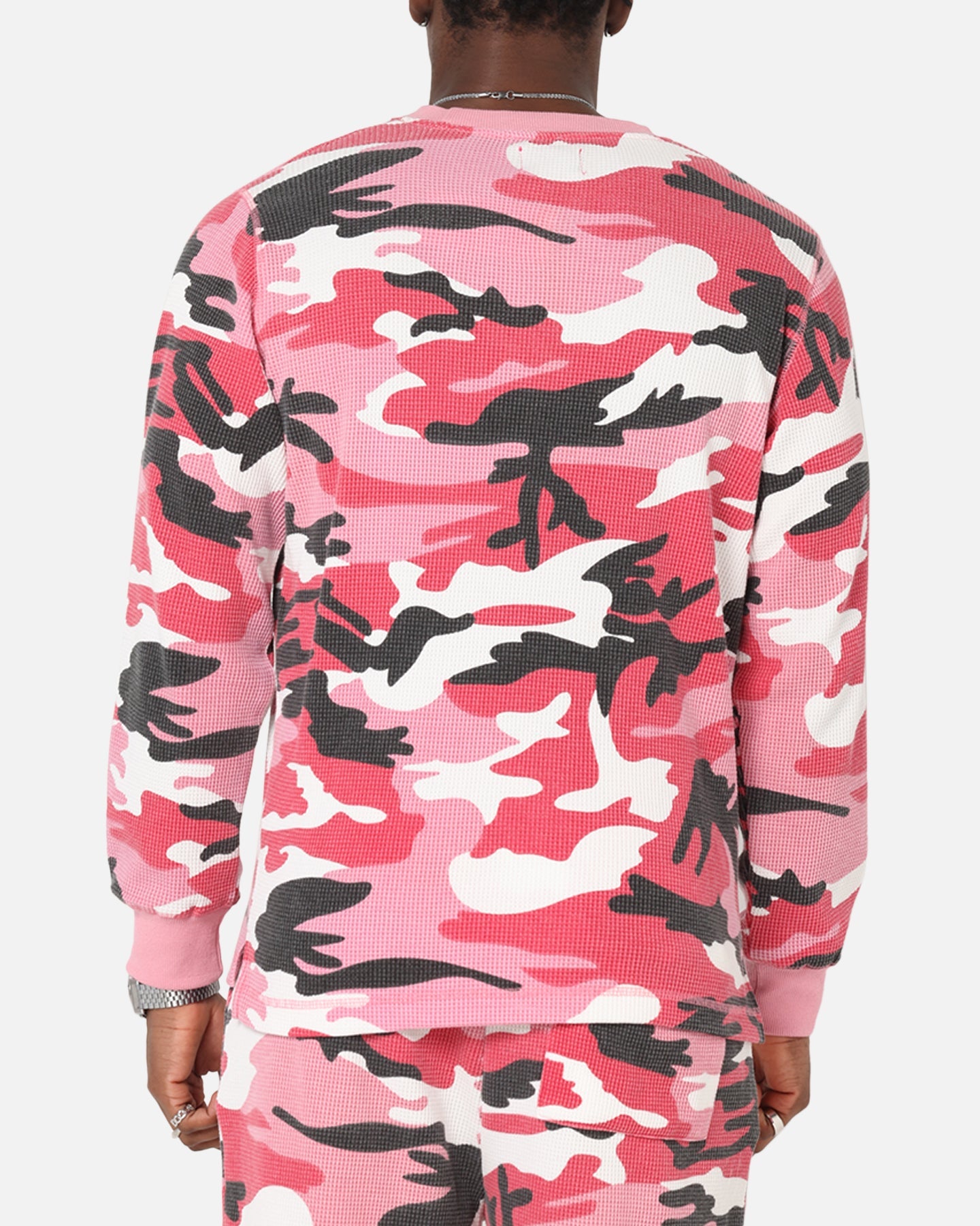 XXIII Printed Thermal Long Sleeve T-Shirt Pink Camo