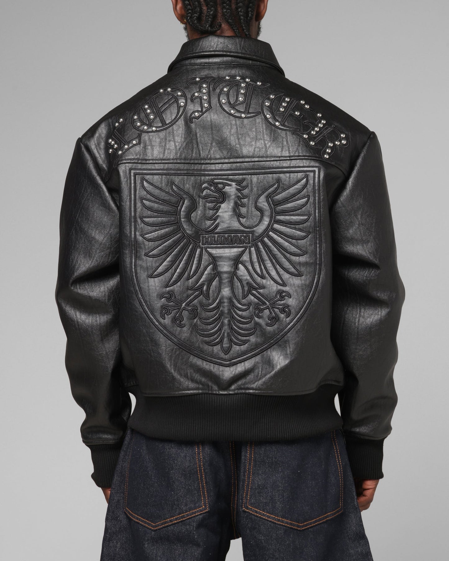 Loiter Imperial Vegan Leather Jacket Black