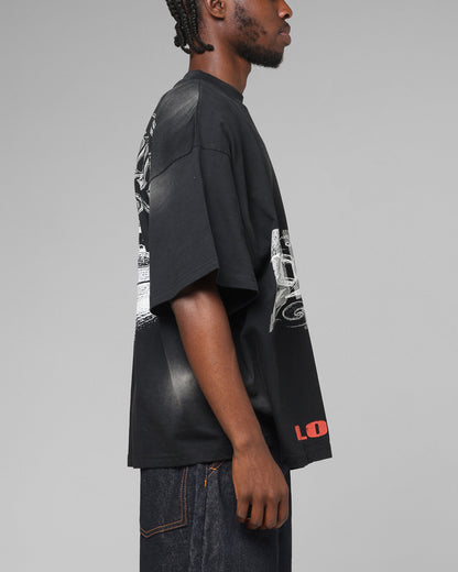 Loiter Lowrider Vintage T-Shirt Washed Black