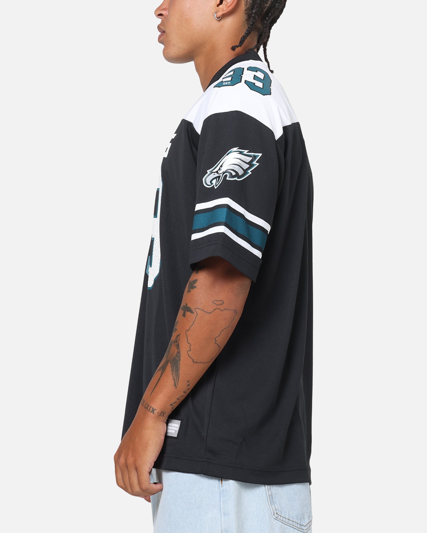 Majestic Athletic Philadelphia Eagles Glenver Mesh Oversized T-Shirt Black