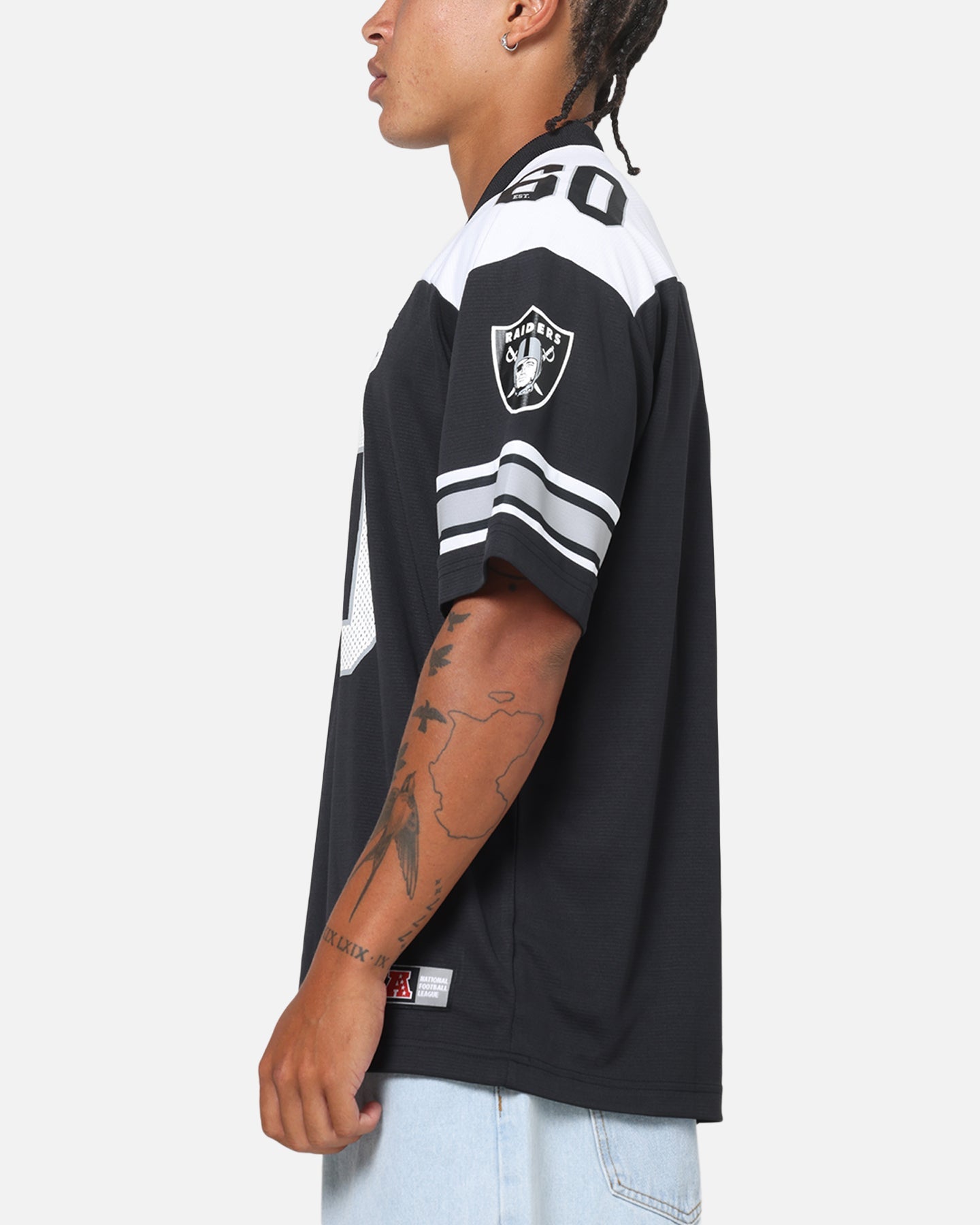 Majestic Athletic Las Vegas Raiders Glenver Mesh Oversized T-Shirt Black