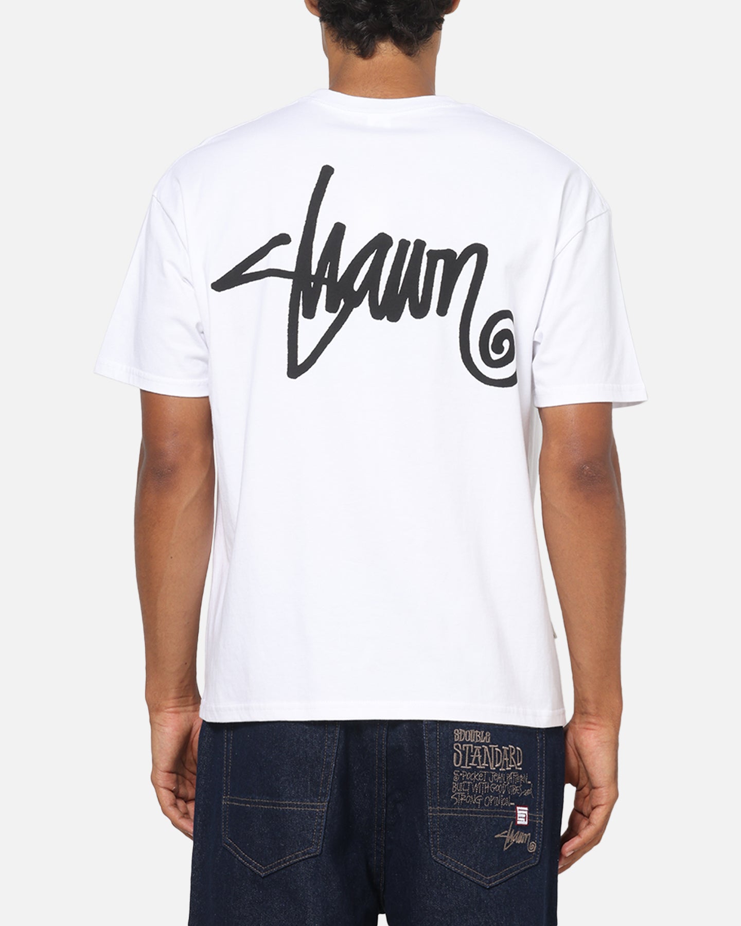 S Double Shawn Script T-Shirt White