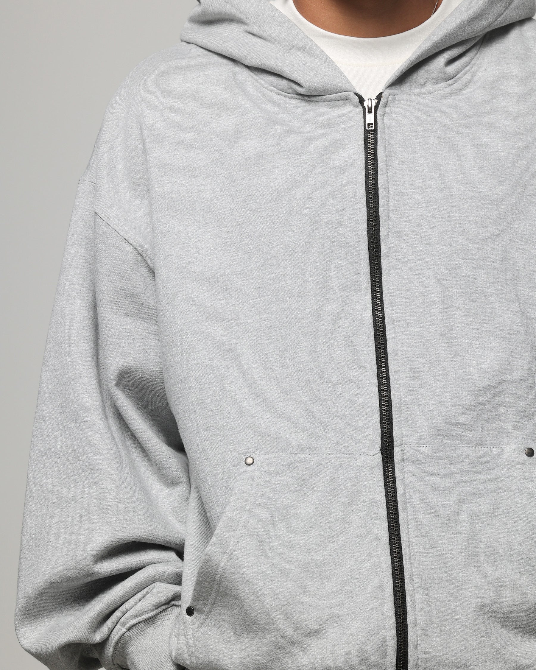 American Thrift Zip Hoodie Grey Heather