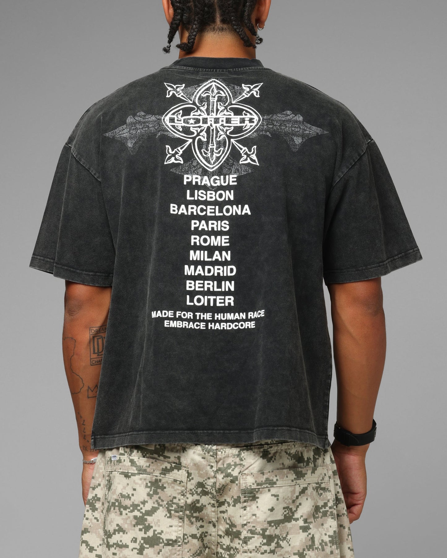 Loiter Chrome Dome T-Shirt Washed Black