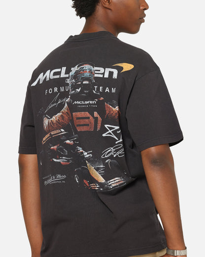 Mitchell & Ness X Mclaren Oscar Piastri Victory T-Shirt Faded Black