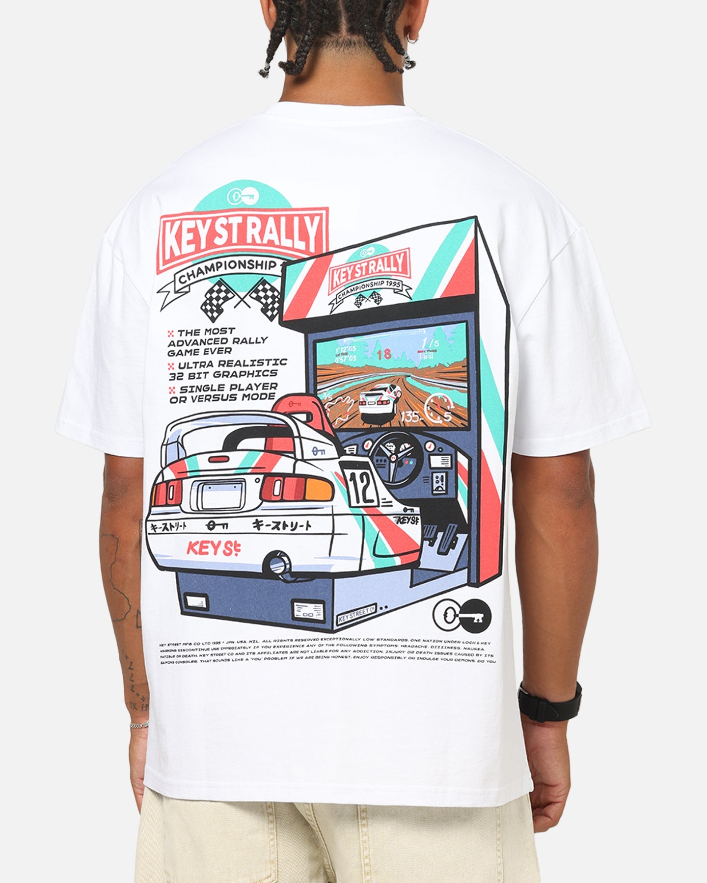 Key Street Arcade T-Shirt White