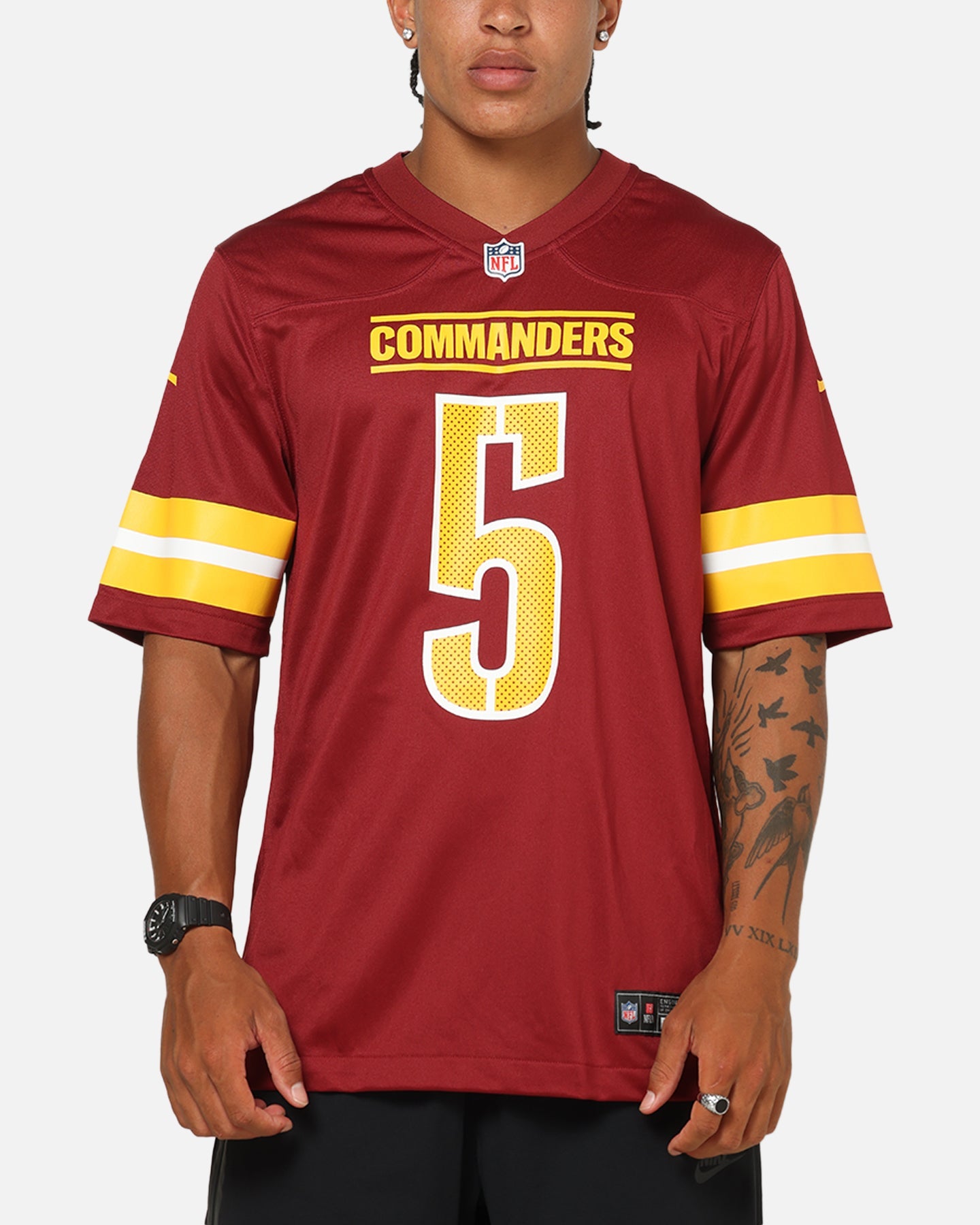 Nike Washington Commanders Jayden Daniels #5 Home Game NFL Jersey Team Red