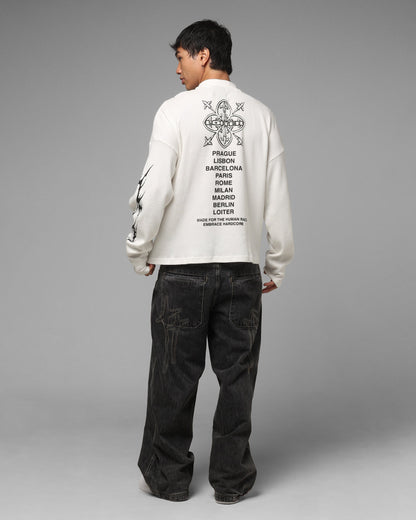 Loiter Cyber Thermal Long Sleeve T-Shirt Off White