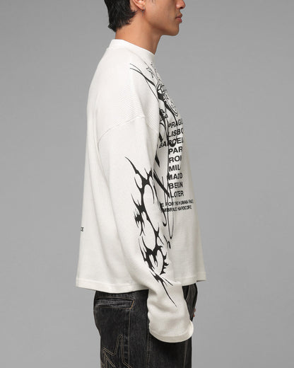 Loiter Cyber Thermal Long Sleeve T-Shirt Off White