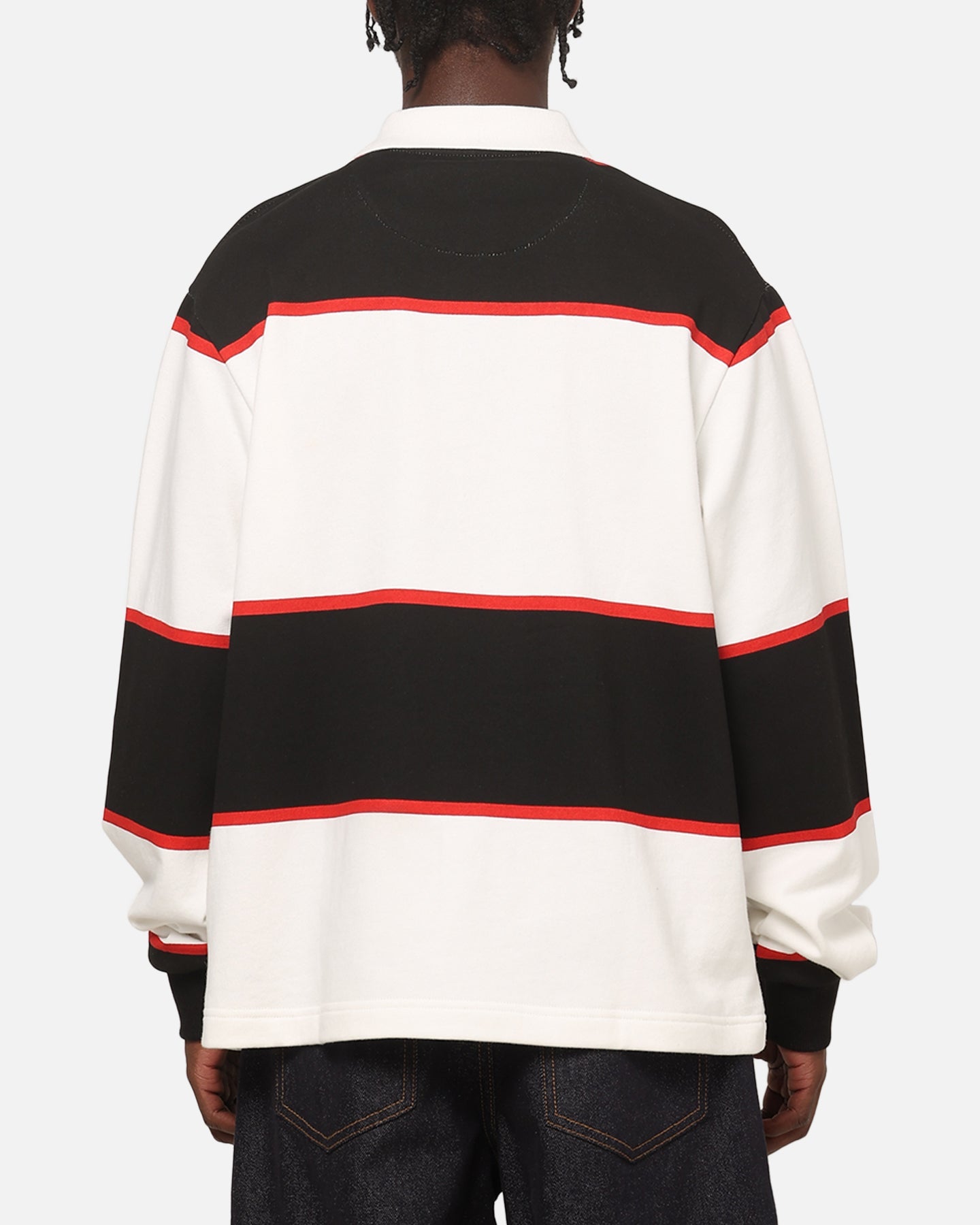 Carre Baseline Rugby Shirt Black Stripe