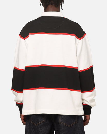 Carre Baseline Rugby Shirt Black Stripe