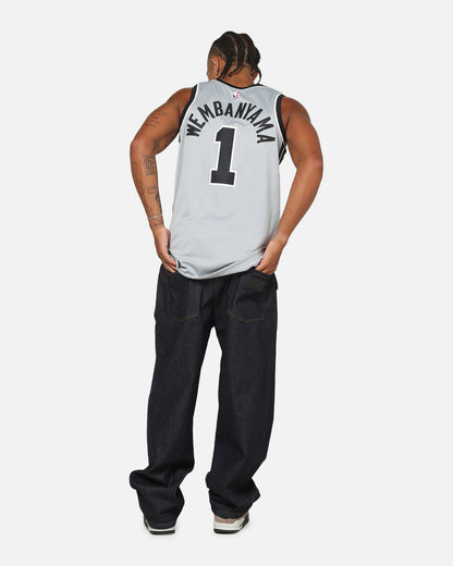 Nike Victor Wembanyama San Antonio Spurs 2025/26 Statement Edition Dri-FIT NBA Swingman Jersey Silver