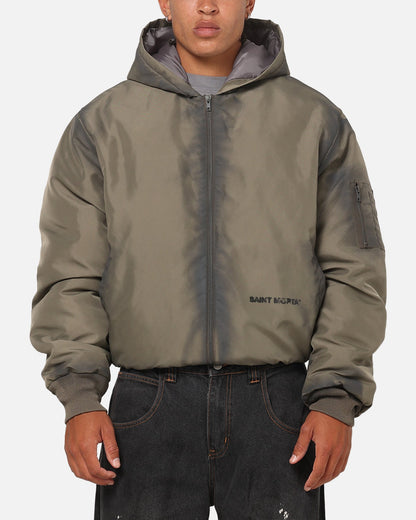 Saint Morta Patriot Hoodie Bomber Jacket Tan