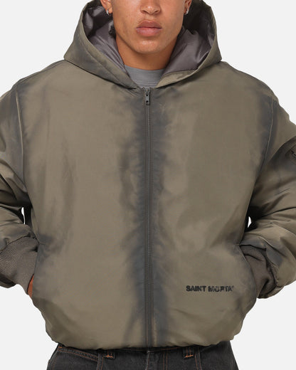 Saint Morta Patriot Hoodie Bomber Jacket Tan