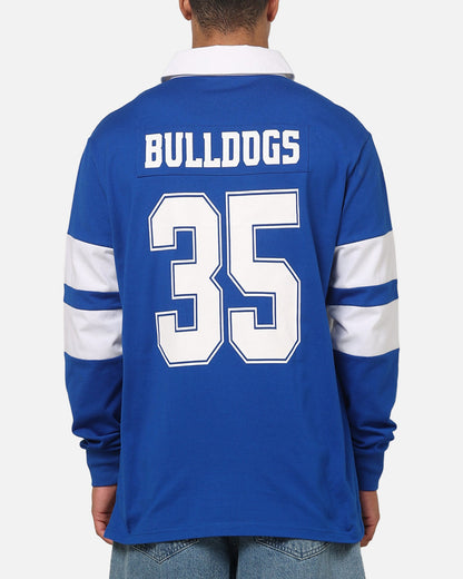 Bleacher Athletic Canterbury-Bankstown Bulldogs NRL Legacy Rugby Polo Shirt Blue