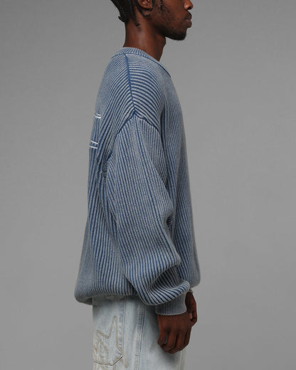 Loiter Star Born Knit Sweater Blue