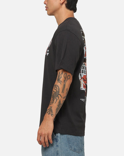 Mitchell & Ness Chicago Bulls Dennis Rodman Ripped Player T-Shirt Washed Black