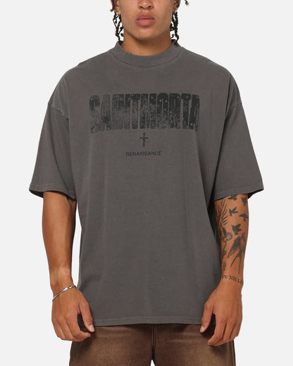 Saint Morta Exile Boxy T-Shirt Washed Charcoal