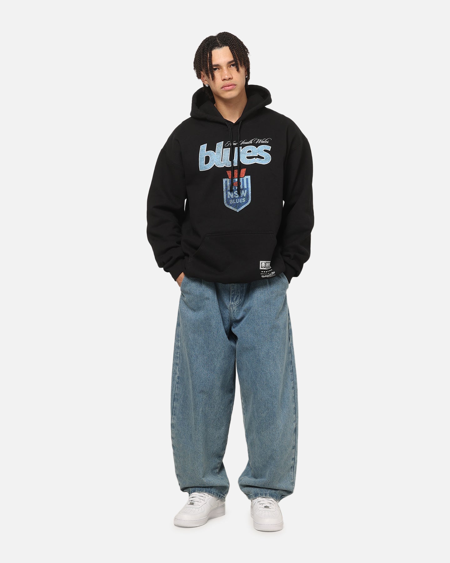Mitchell & Ness New South Wales Blues 17 X Series Vintage Hoodie Black