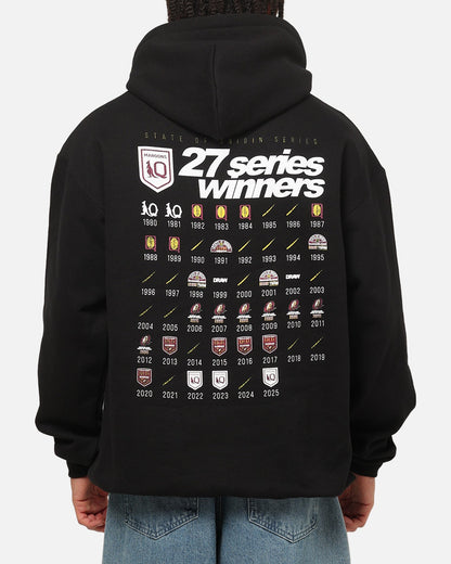 Mitchell & Ness Queensland Maroons 27 X Series Vintage Hoodie Black
