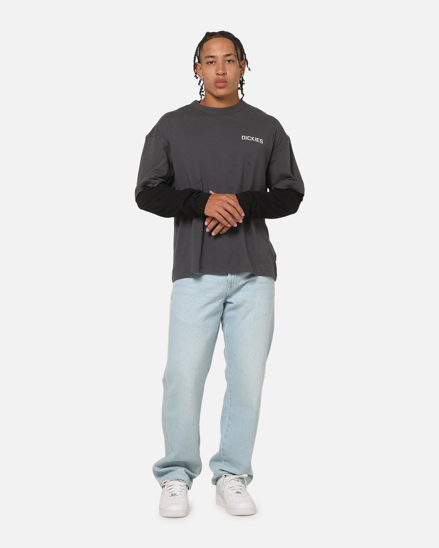Dickies Payson 2Fer Long Sleeve T-Shirt Black