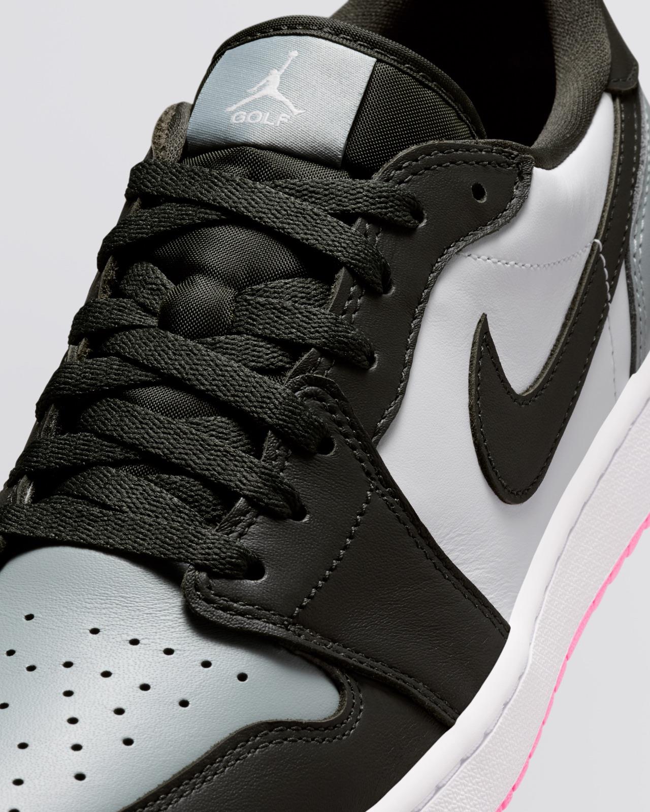 Air Jordan 1 Low Spikeless Golf Shoes White/Sequioa/Light Pumice/Pink Glow