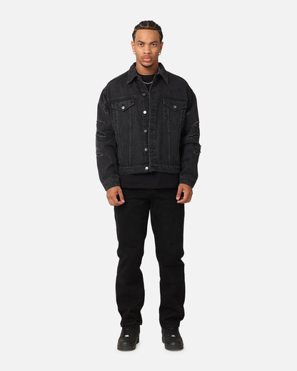 Saint Morta Psykhe Distressed Jeans Washed Black