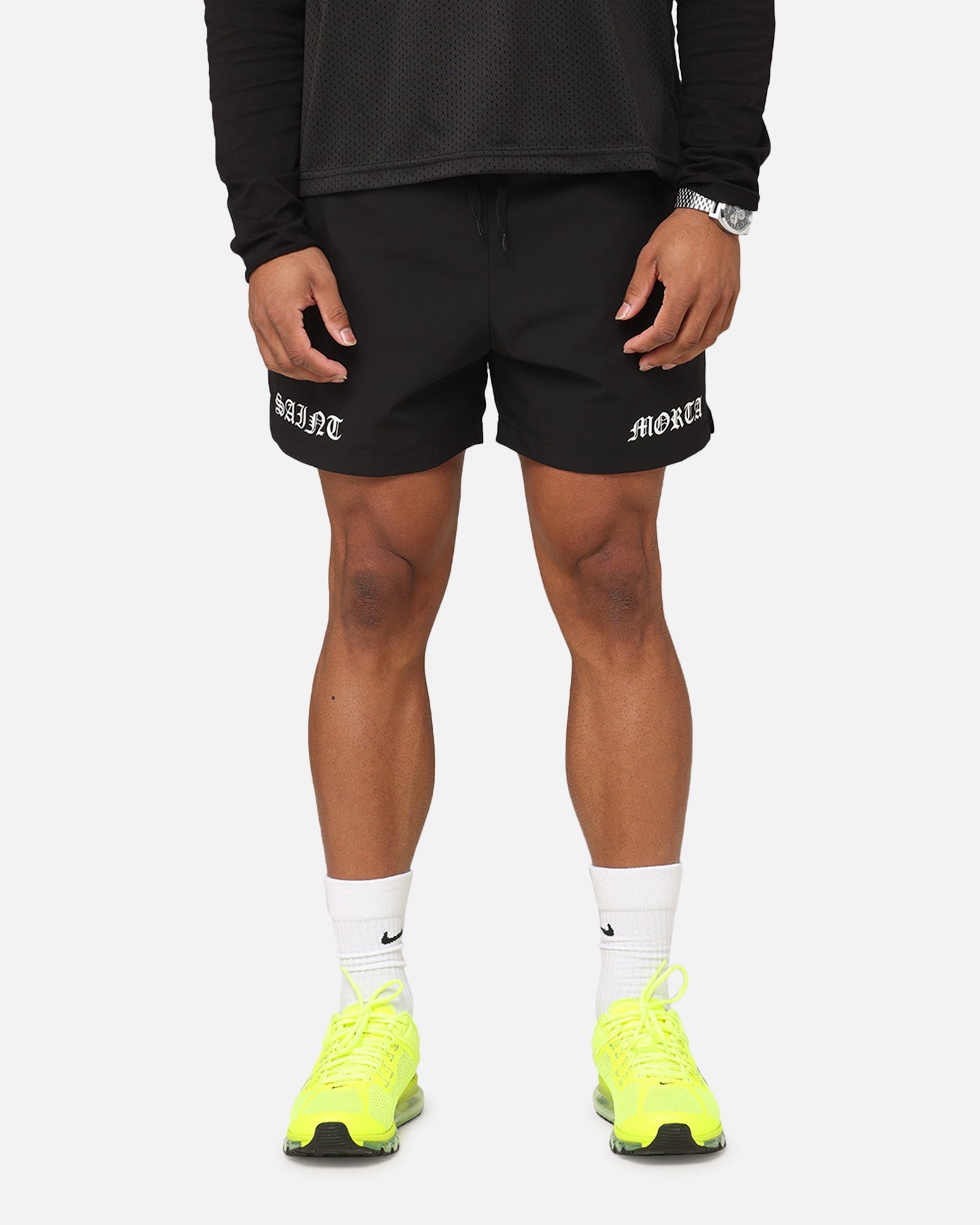 Saint Morta Gothic Training Shorts Black